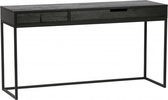 WOOOD Silas Bureau - Essen  - 75x140x44 - Zie beschrijving, Overige stijlen, Zwart, Hout, Nieuw