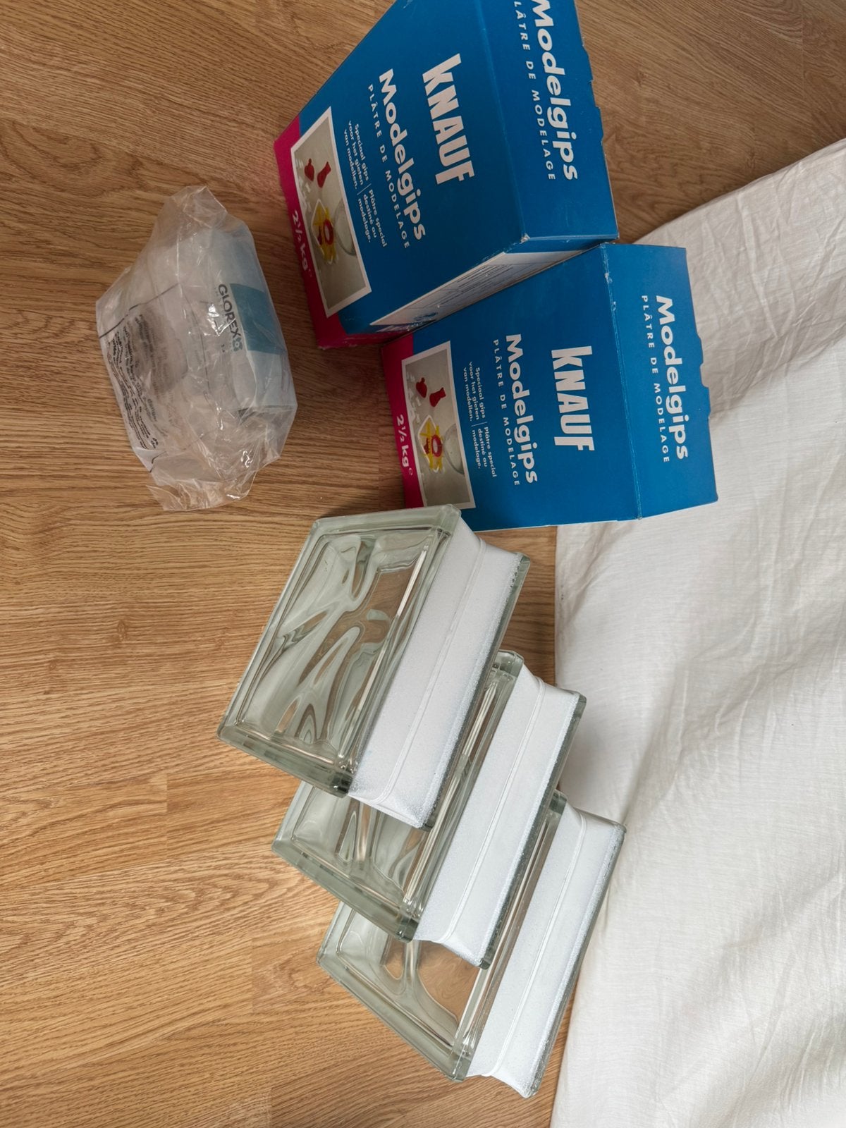 Gips blokken met gips, Ophalen, Zo goed als nieuw, Overige typen