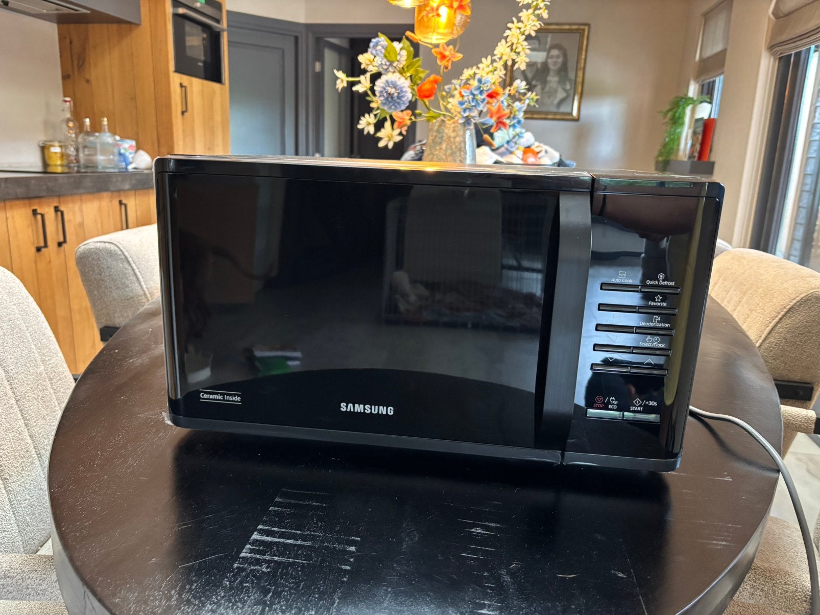 Zwarte samsung magnetron, Witgoed en Apparatuur, Magnetrons, Ophalen, Zo goed als nieuw