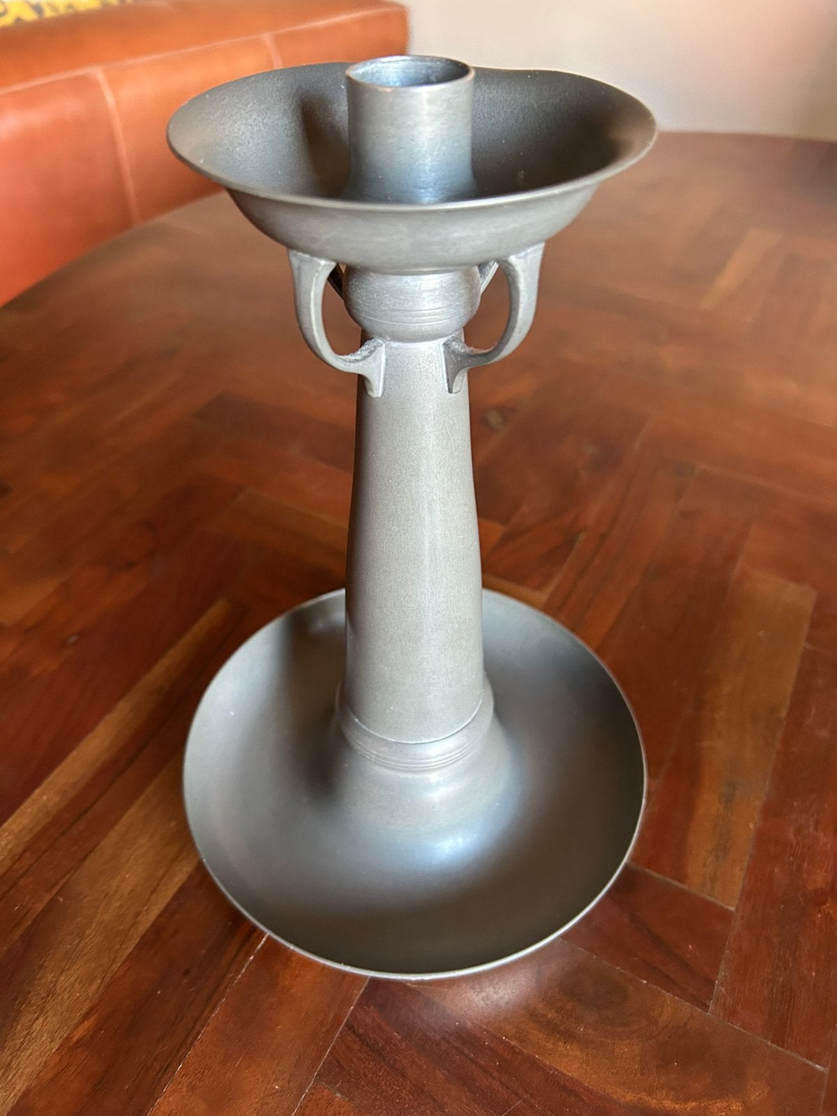 GERO tinnen kandelaar Art Deco vintage 26cm, Ophalen of Verzenden, Overige materialen