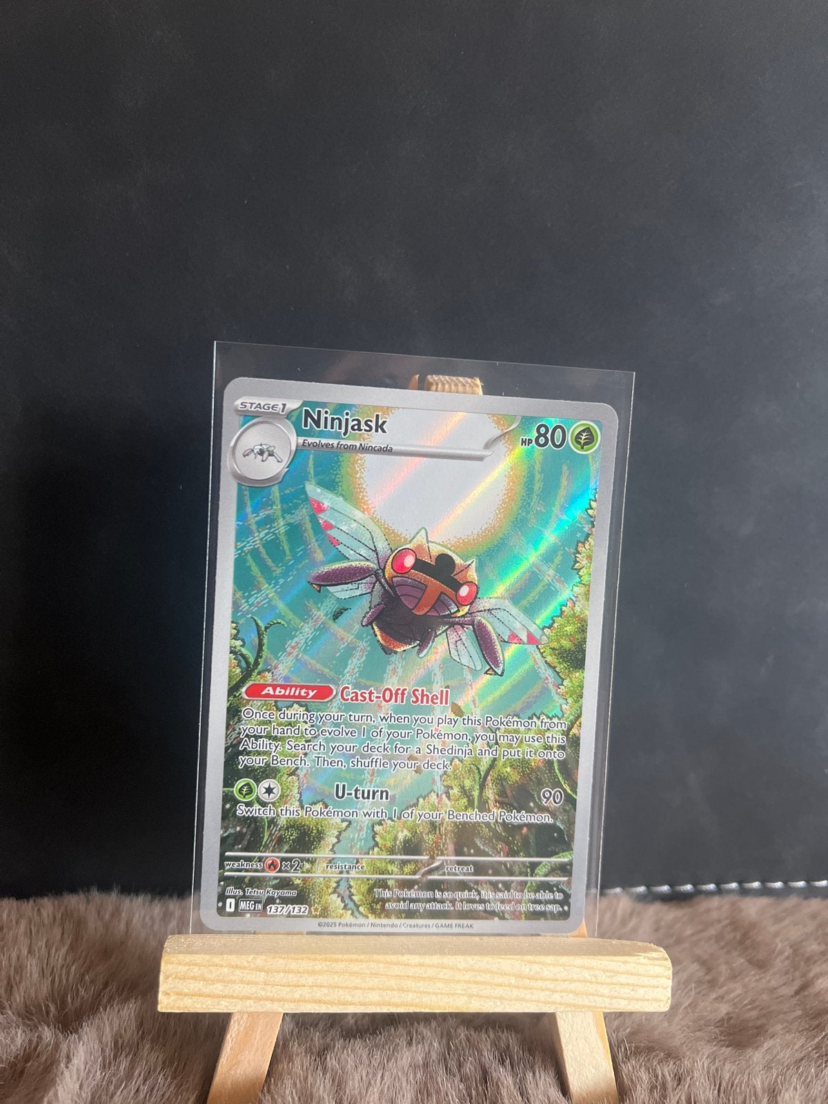 Ninjask 172/193 - Scarlet & Violet Pokémon Kaart, Ophalen of Verzenden, Nieuw, Losse kaart, Foil