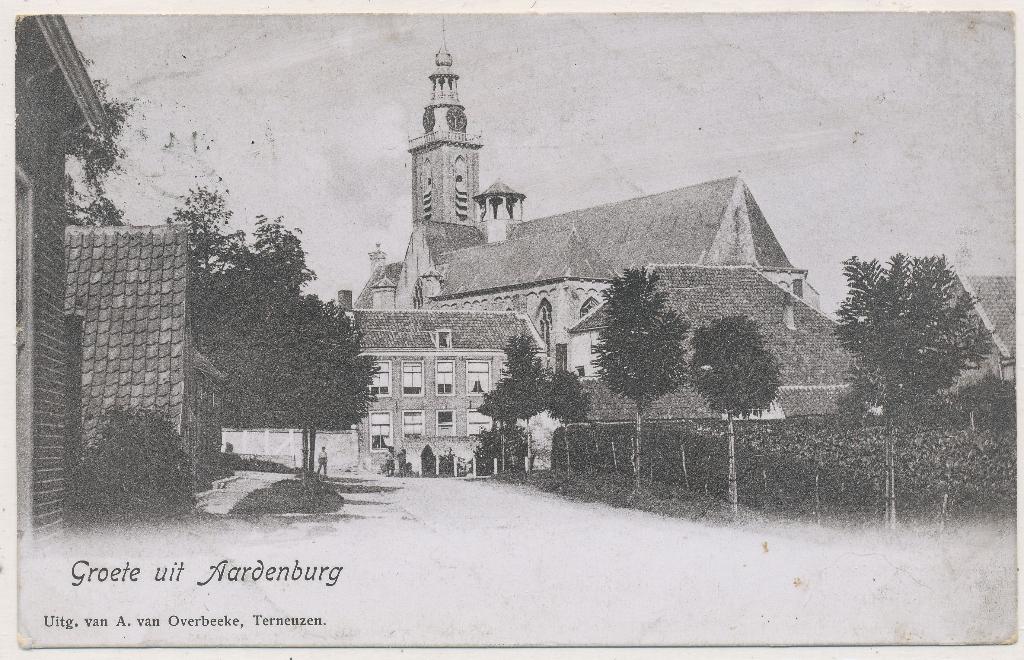 Aardenburg (ZL) - Groete Uit  1908, Ophalen of Verzenden, Voor 1920, Gelopen, Zeeland