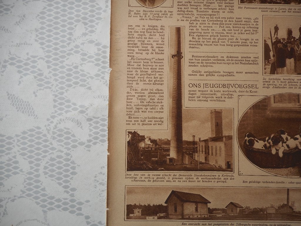 Kerkrade. Domaniale Steenkolenmijnen. 1926., Verzamelen, Ophalen of Verzenden, 1920 tot 1940, Nederland, Knipsel(s)