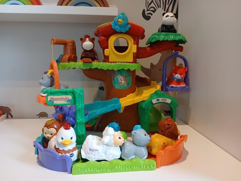 VTech Zoef Zoef Dieren Boomhuis met 10 dieren, Ophalen