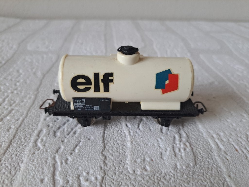 ELF Tankwagon 1:87 H0 Spoorbaan Jouef 6303, Jouef, Gelijkstroom of Wisselstroom, Wagon, Ophalen of Verzenden