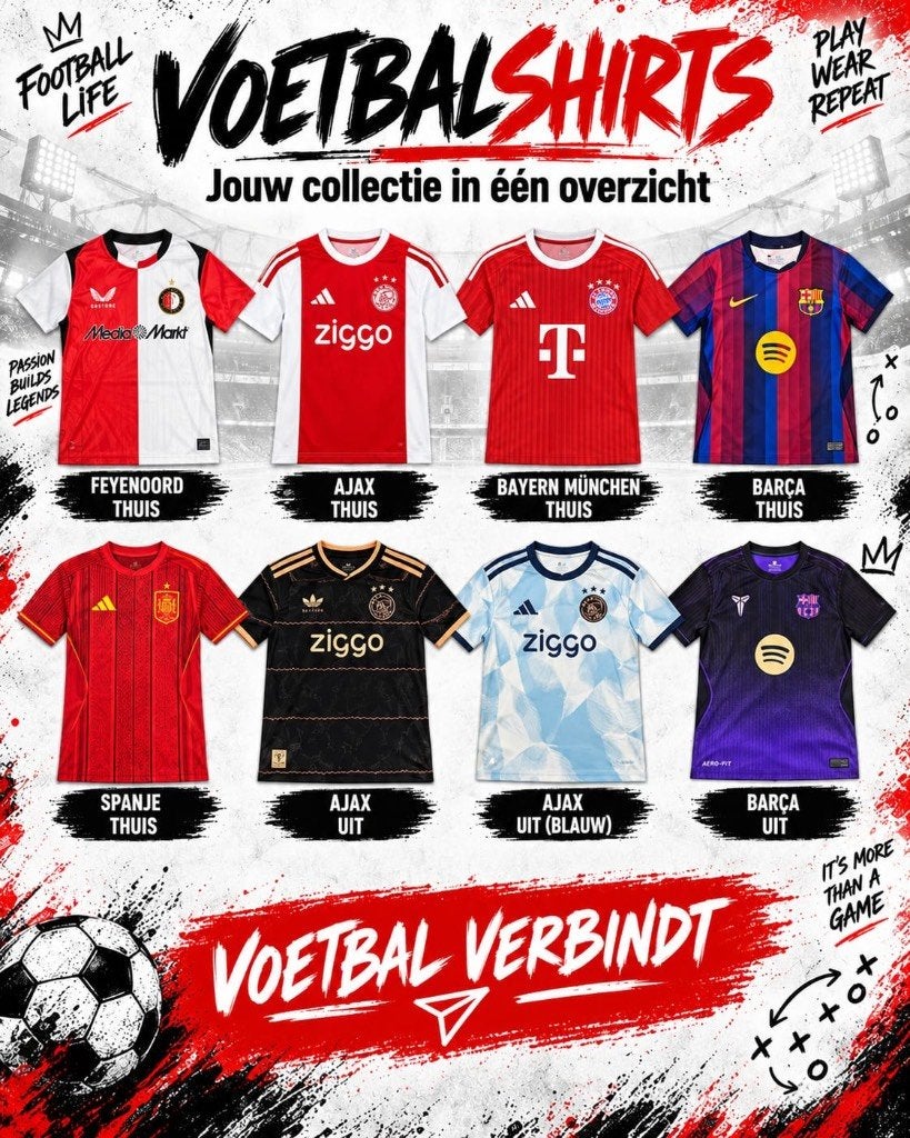 voetbal shirts seizoen 26/27 op voorraad, Maat L, Ophalen, Nieuw, Shirt