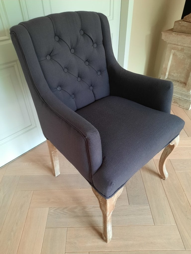 7 Eetkamerstoelen gecappitoneerd, moeten nu weg!, Ophalen, Klassiek, gecappitoneerd, Zo goed als nieuw, Vijf, Zes of meer stoelen
