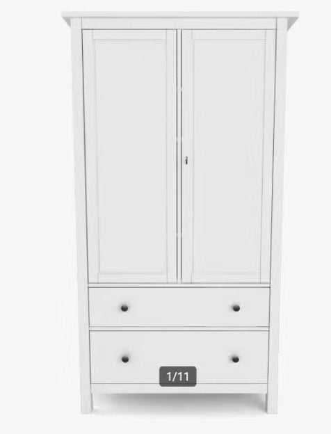 Stevige Ikea Hemnes kledingkast laden en slot, Ophalen, Gebruikt, 50 tot 70 cm, 105 cm of meer