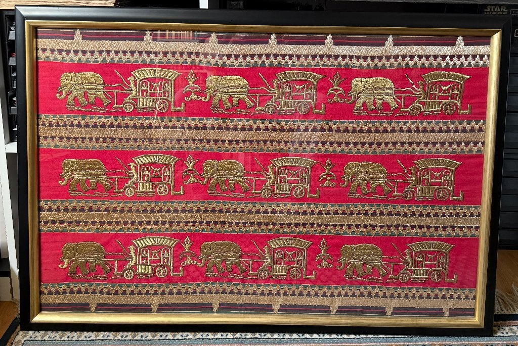 Wandkleed Sumatra -ingelijst -, Ophalen