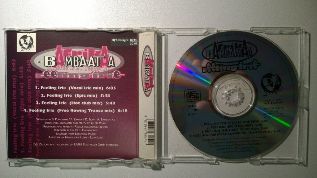 Afrika Bambaataa - Feeling Irie, Ophalen of Verzenden, Zo goed als nieuw, Pop