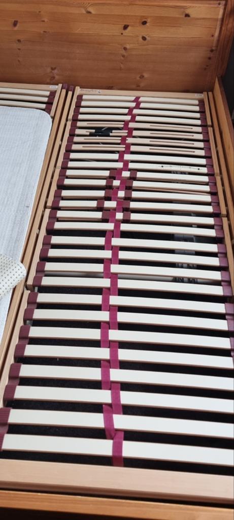 Twee lattenbodems elektrisch verstelbaar (80x200 cm), Huis en Inrichting, Slaapkamer | Bedden, Ophalen, Eenpersoons, Bruin, 80 cm