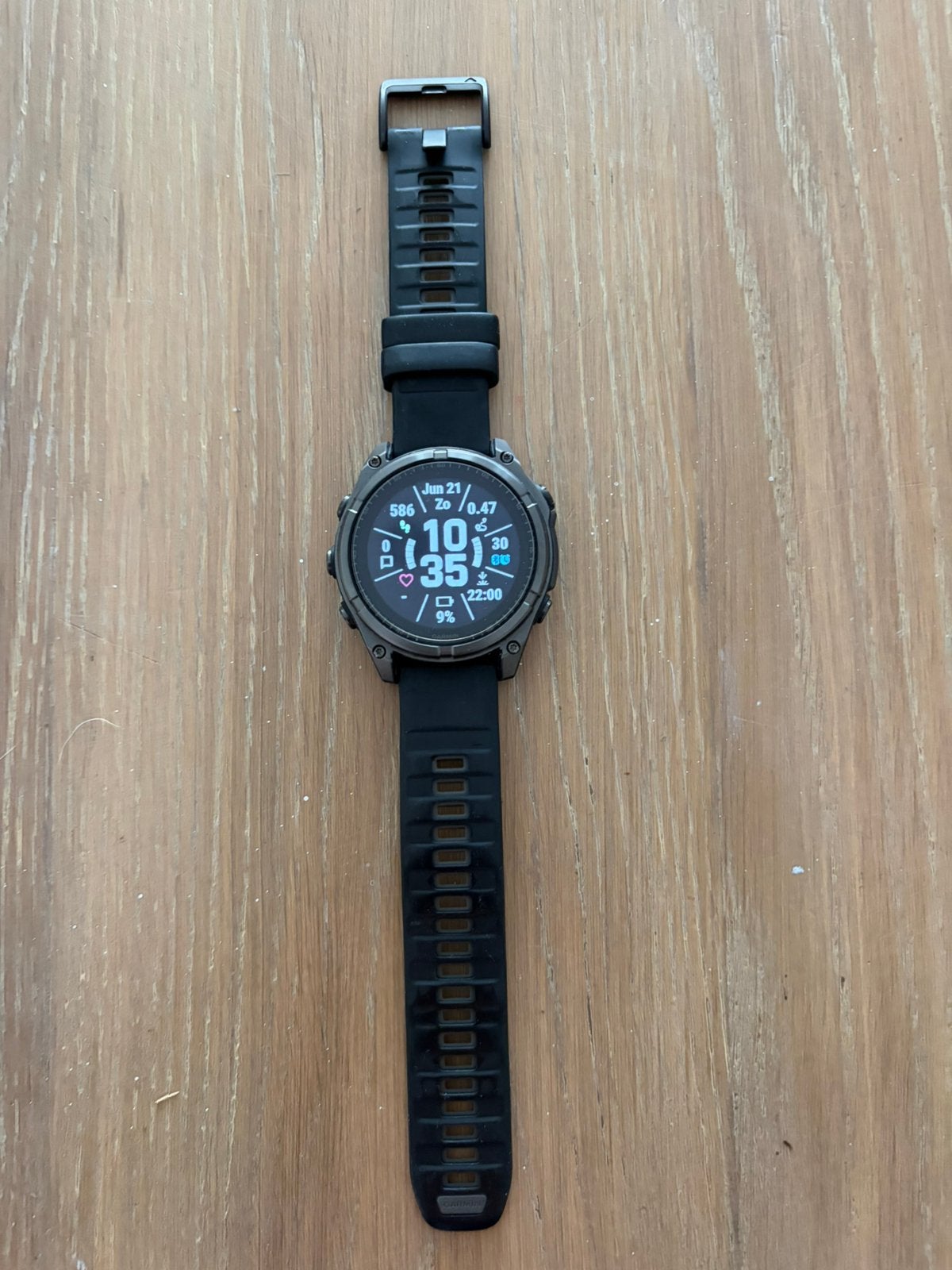 Garmin Fenix 8 Sapphire Solar 47mm, Sieraden, Tassen en Uiterlijk, Sporthorloges, Zwart, Ophalen of Verzenden, Zo goed als nieuw