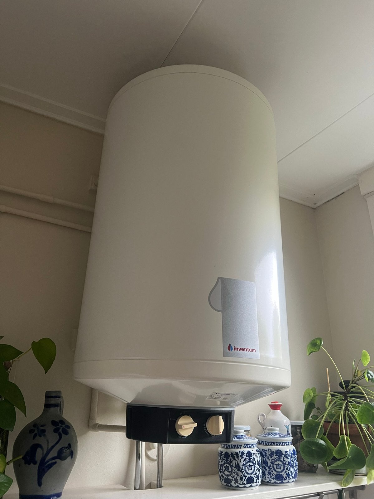 Inventum EDR 81 Warmteboiler - 80 Liter, Doe-het-zelf en Verbouw, 20 tot 100 liter, Ophalen, Zo goed als nieuw, Boiler