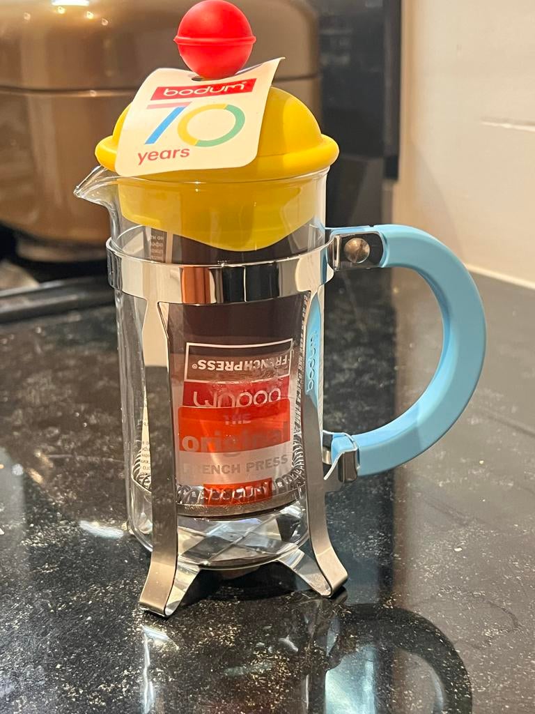 Bodum French Press - 70 jaar editie, Nieuw, Bodum, Ophalen of Verzenden, Meerkleurig