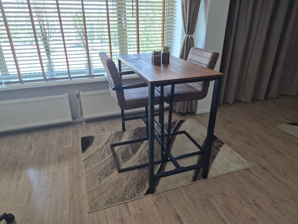 Bartafel met 2 Barkrukken, Huis en Inrichting, Tafels | Statafels, Ophalen, Nieuw