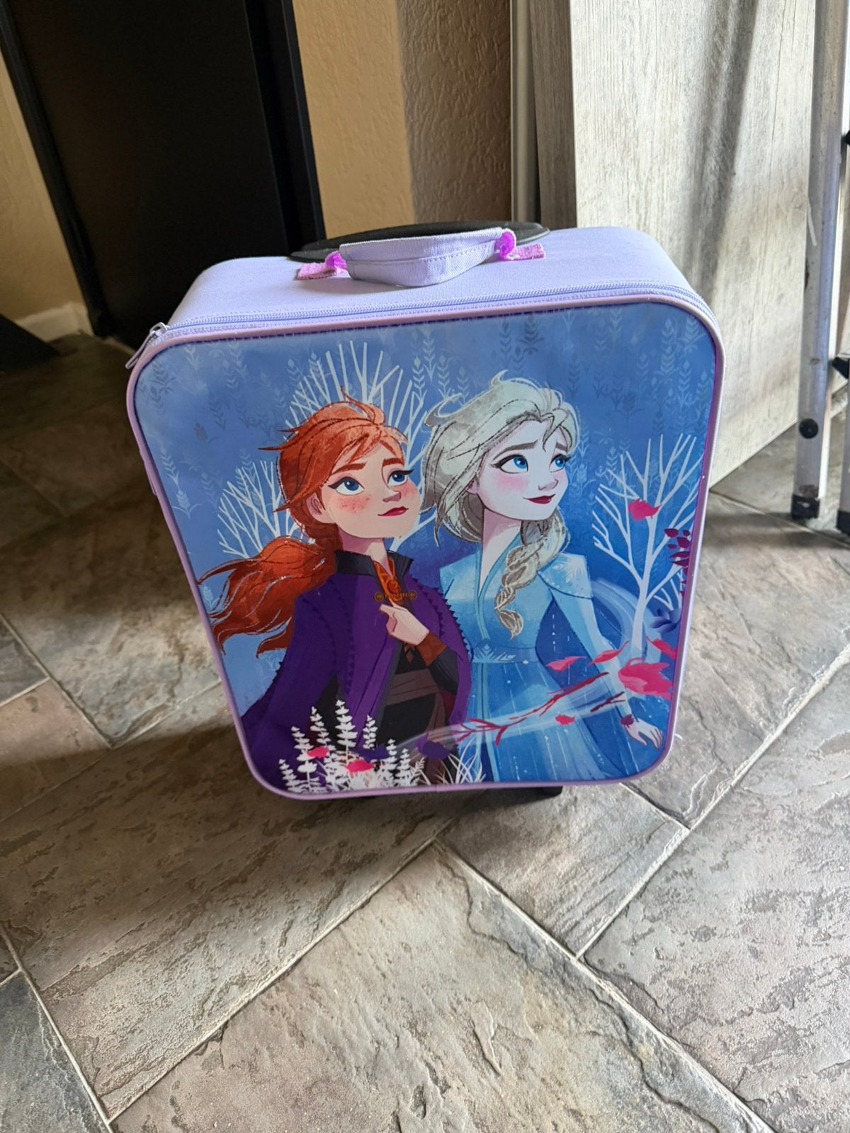 Frozen reiskoffertje voor kinderen, Sieraden, Tassen en Uiterlijk, Ophalen, Overige materialen, Minder dan 50 cm, Zo goed als nieuw