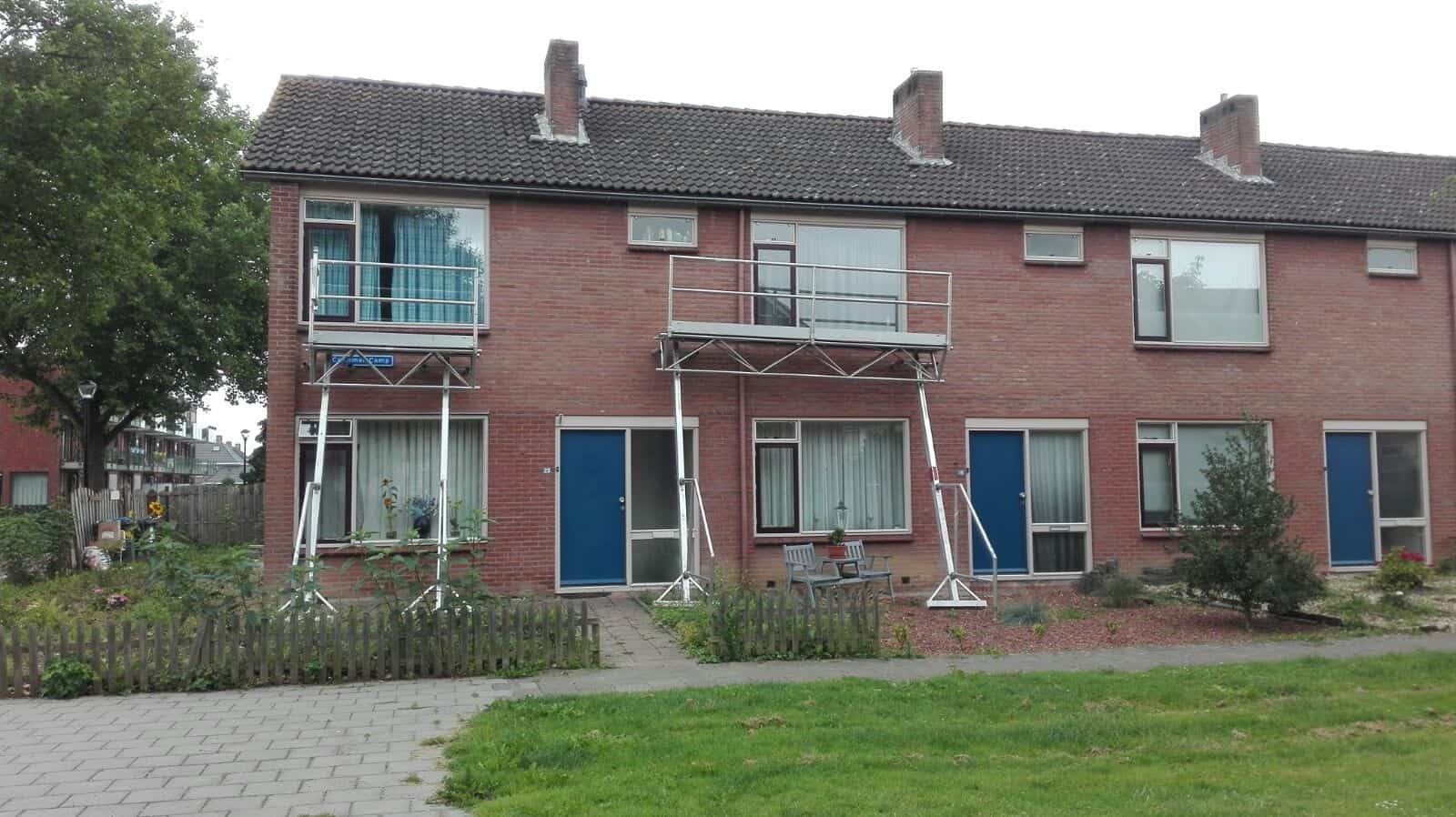 Steiger voor gevelwerkzaamheden - Gebruikt, Doe-het-zelf en Verbouw, Steigers, Ophalen, Gebruikt, Gevelsteiger, 2 tot 5 meter