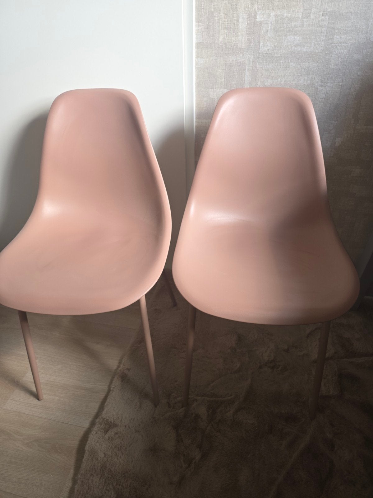 2 Roze stoelen, Ophalen, Zo goed als nieuw, Overige kleuren, Twee