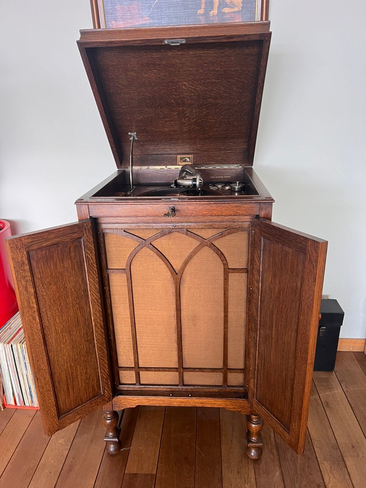 Hmv163 grammofoon perfecte staat, Ophalen
