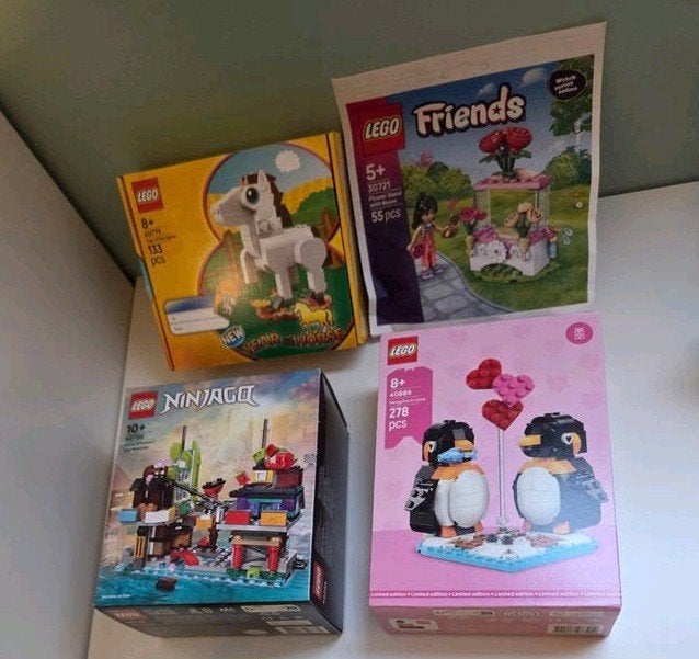 4 nieuwe lego sets 40886, 40706, 40779, 30721, Ophalen of Verzenden, Meer dan 50 stukjes, Nieuw, 6 jaar of ouder