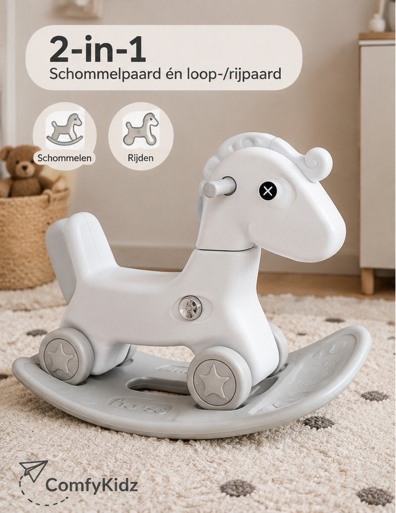 Nieuw ComfyKidz 2-in-1 hobbelpaard / looppaard – ongeopend, Ophalen, Nieuw
