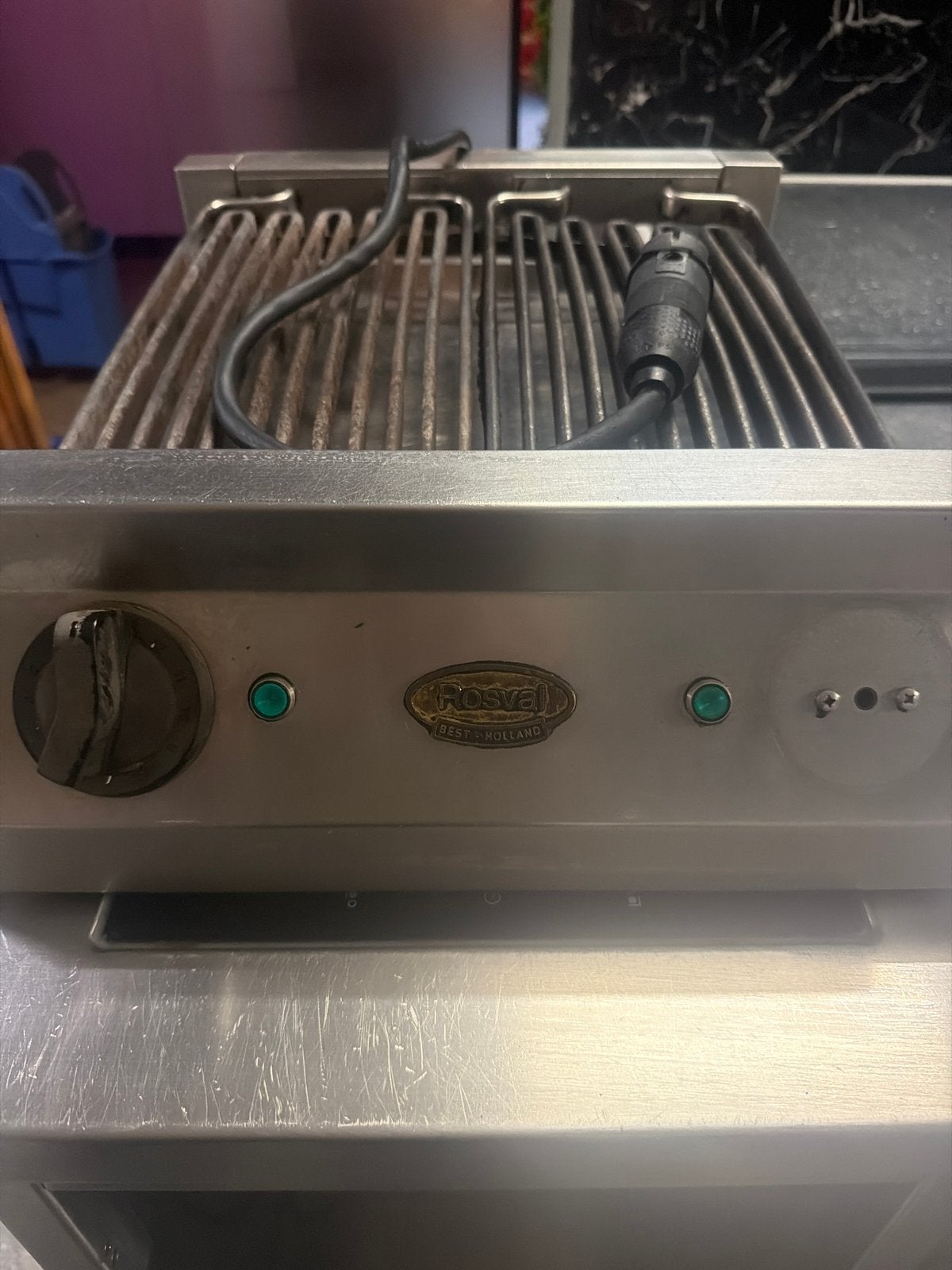 Rosval Tafelgrill / Steengrill - Gebruikt, Ophalen of Verzenden, Gebruikt, Tafelgrill