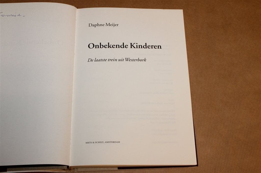 Onbekende Kinderen — Laatste Trein uit Westerbork, Boeken, Ophalen of Verzenden, Tweede Wereldoorlog, Gelezen, Overige onderwerpen