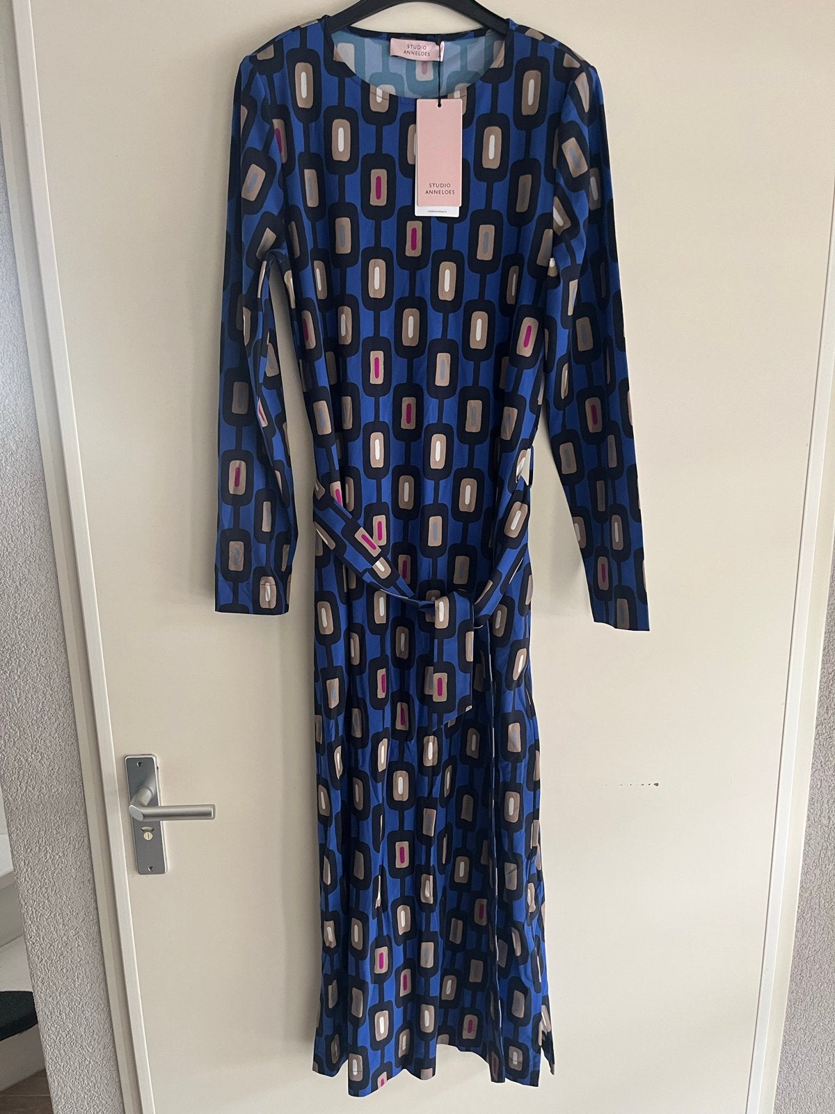 Studio Anneloes Duffy Chain Dress - Maat M travelstof, Maat 38/40 (M), Meerkleurig, Nieuw, Ophalen of Verzenden