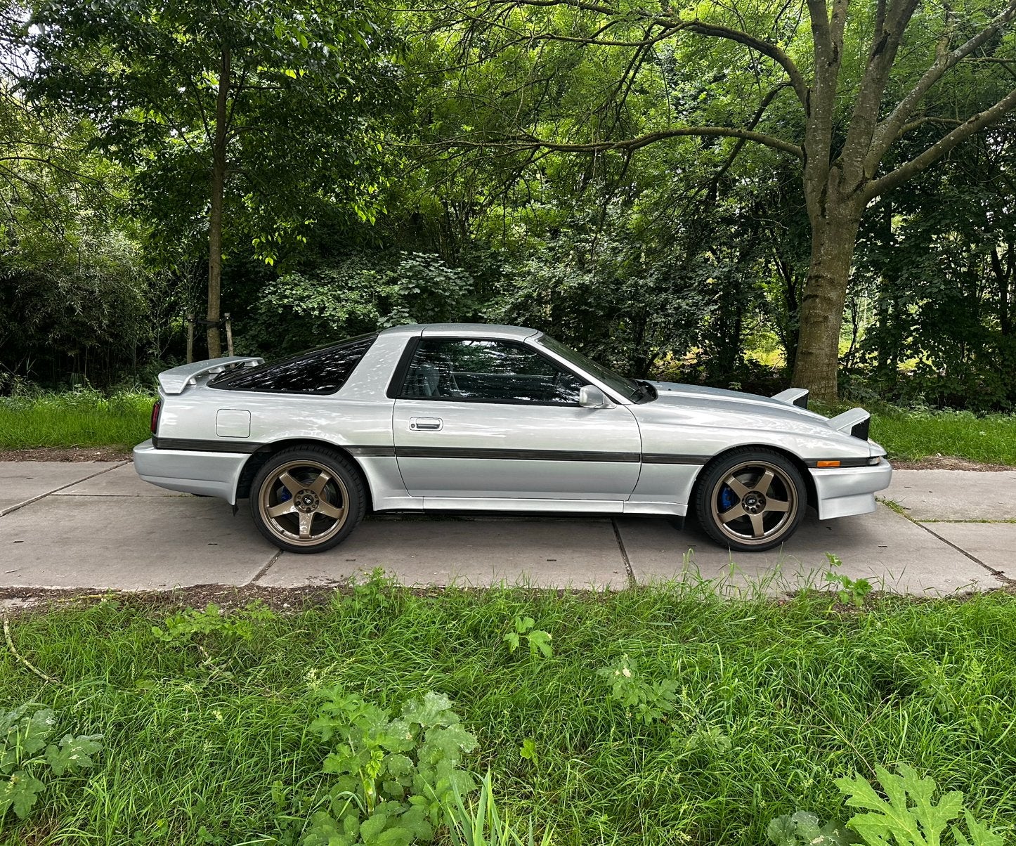 Toyota Supra MK3 – 3.0 turbo 7M-GTE, handbak, targa dak, Auto's, Achterwielaandrijving, 1611 kg, Metallic lak, Overige bekleding