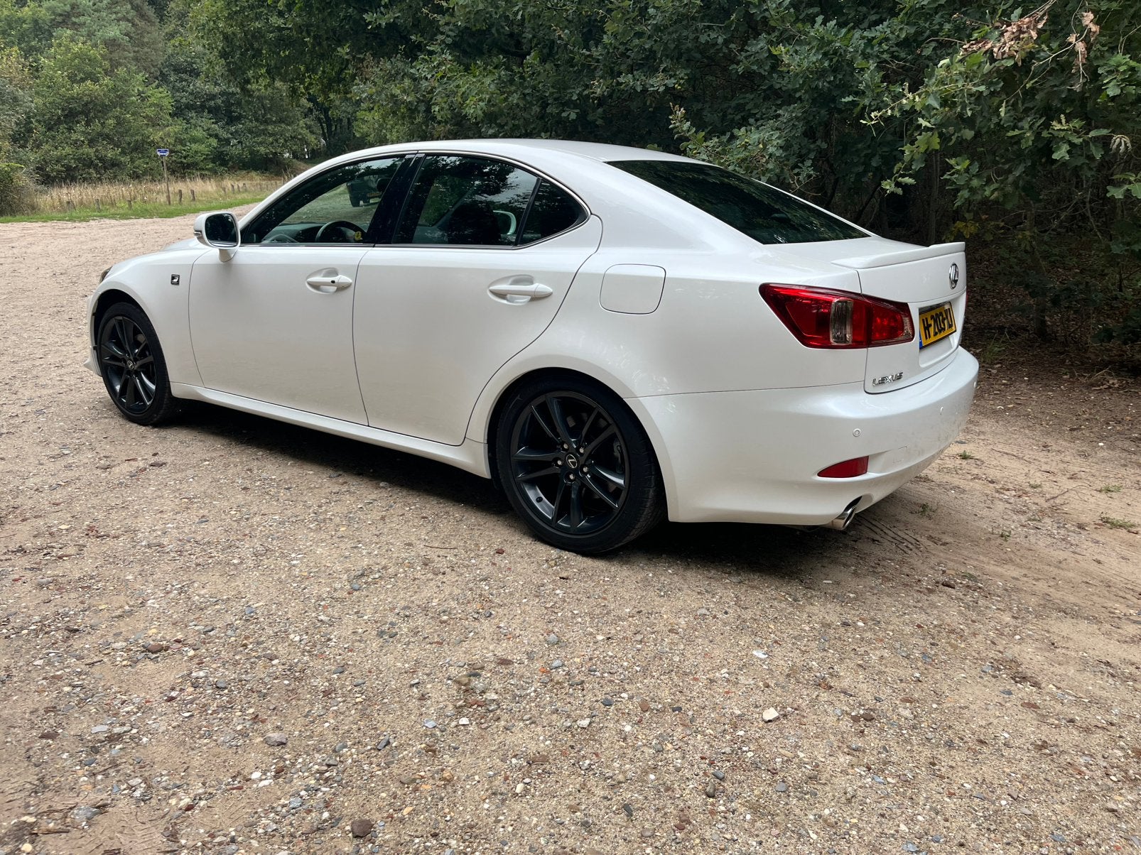 ️Uniek!  Lexus IS250 F-sport Liefhebbers auto!, Auto's, Achterwielaandrijving, Zwart, 1505 kg, Wit