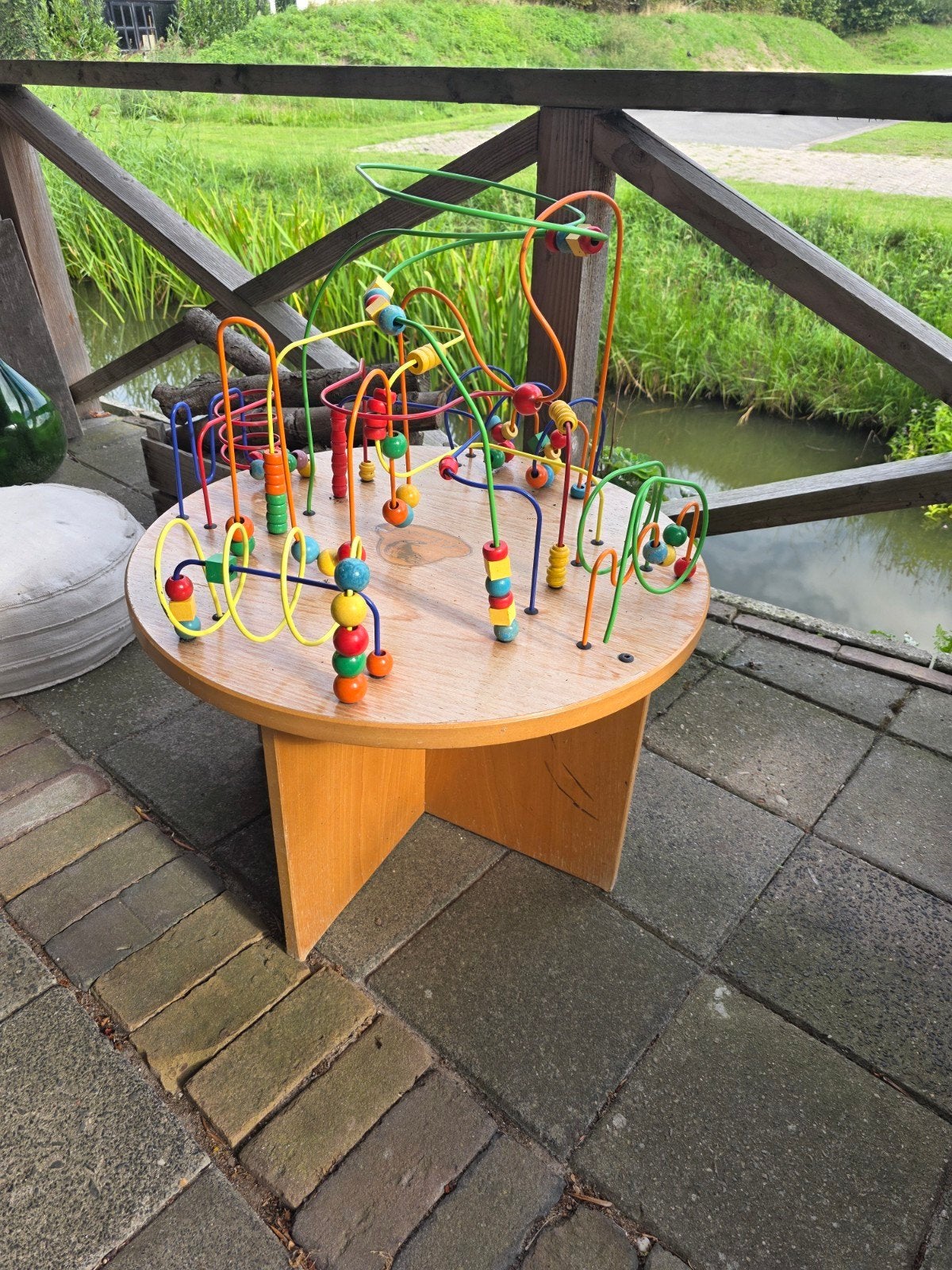 Bijna gratis speeltafel met kralen, Ophalen, Gebruikt