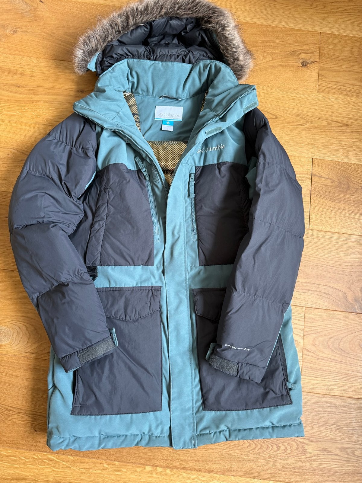 Columbia Omni-Heat Infinity Winterjas - Maat S, Ophalen of Verzenden, Zo goed als nieuw, Maat 36 (S), Blauw
