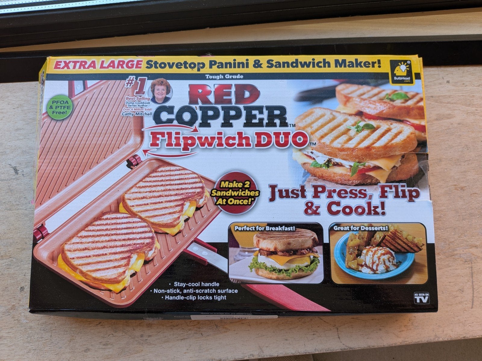 Red Cooper flipwich DUO tosti ijzer camping, Ophalen, Gebruikt