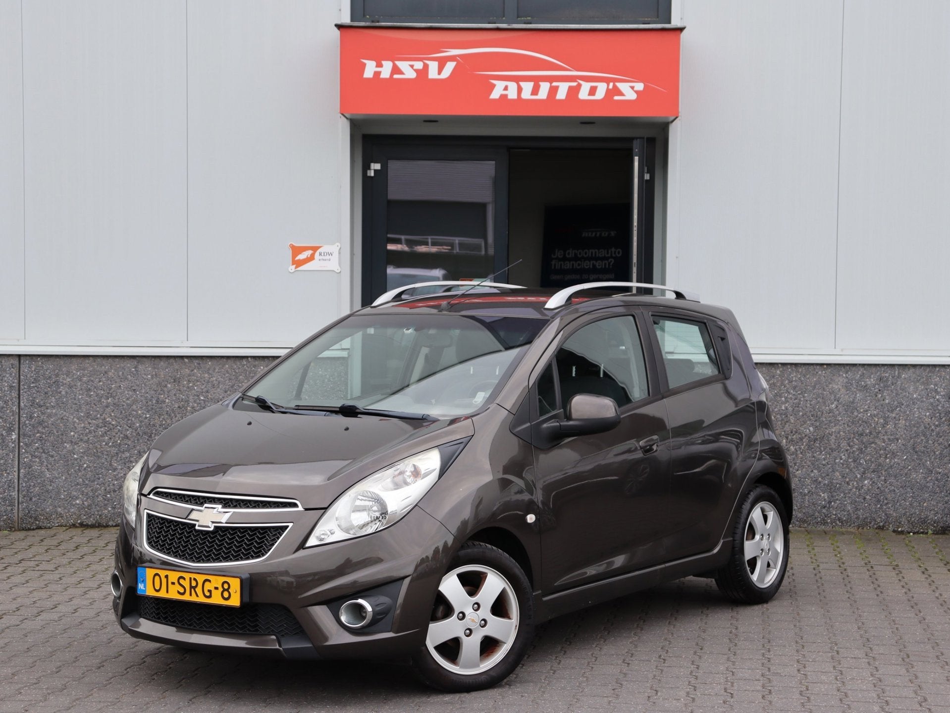 Chevrolet Spark 1.2 16V LT airco LM 4-deurs org NL, Auto's, Voorwielaandrijving, Gebruikt, 4 cilinders, Bruin