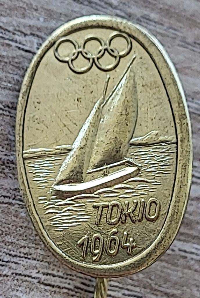 Speldje Olympische spelen Tokio 1964, Ophalen of Verzenden, Sport