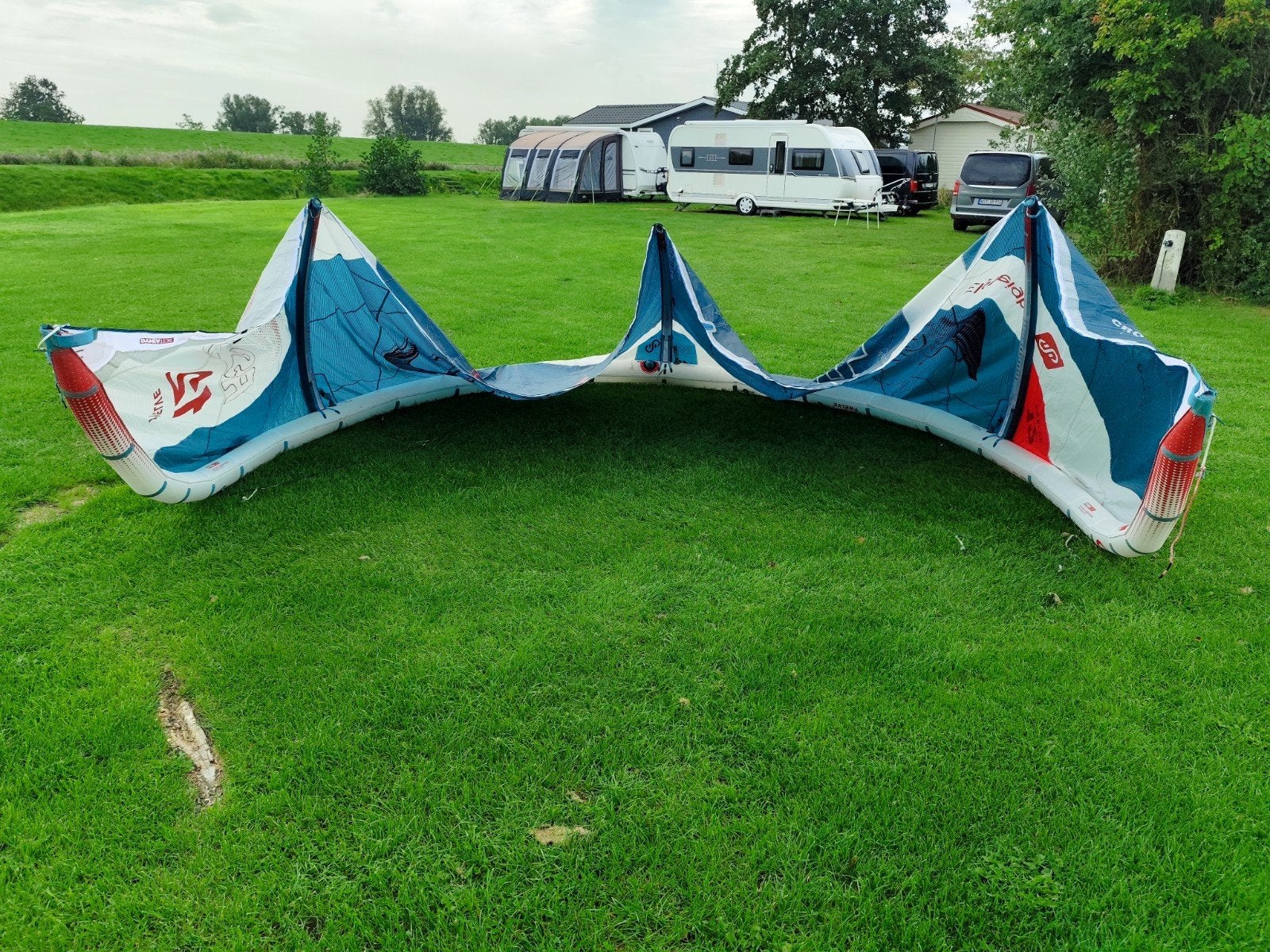 Eleveight RS+ 12m² 2023 Kite + CS auto bar, Ophalen, Gebruikt, Geen board, Kite
