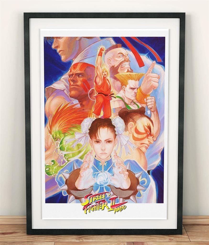 STREET FIGHTER II TURBO [Grote 50x70cm Videogame Poster], Spelcomputers en Games, Vechten, Verzenden, 1 speler, Nieuw