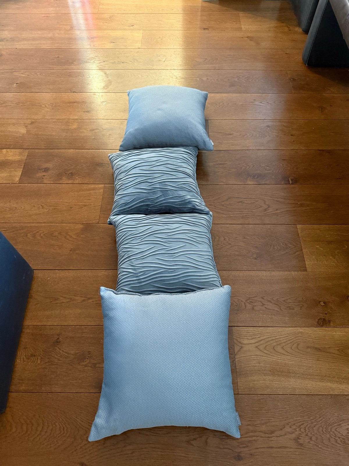 4 originele Adria kussens, Ophalen of Verzenden, Gebruikt, Blauw, Vierkant