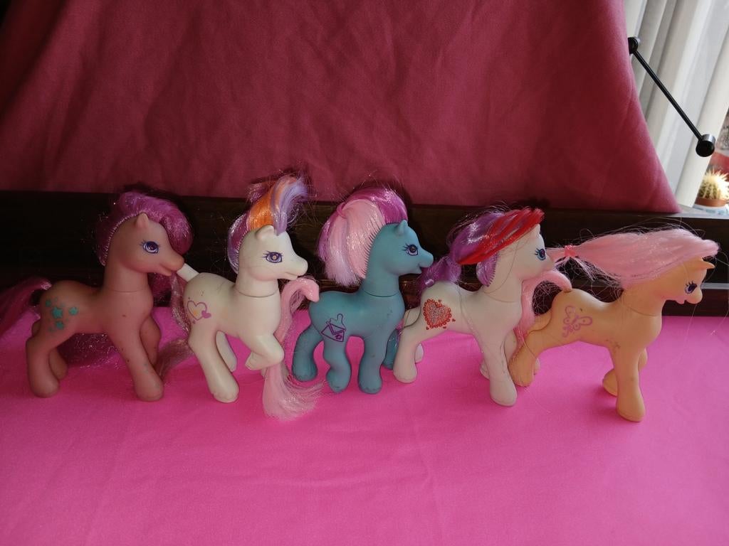 Set van 5 My Little Pony figuren - Vintage speelgoed, Ophalen of Verzenden, Gebruikt
