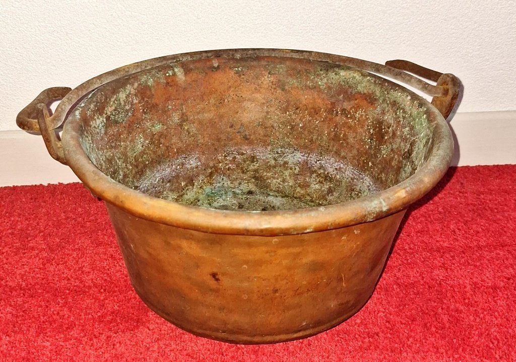 koperen pot, Antiek en Kunst, Ophalen, Koper