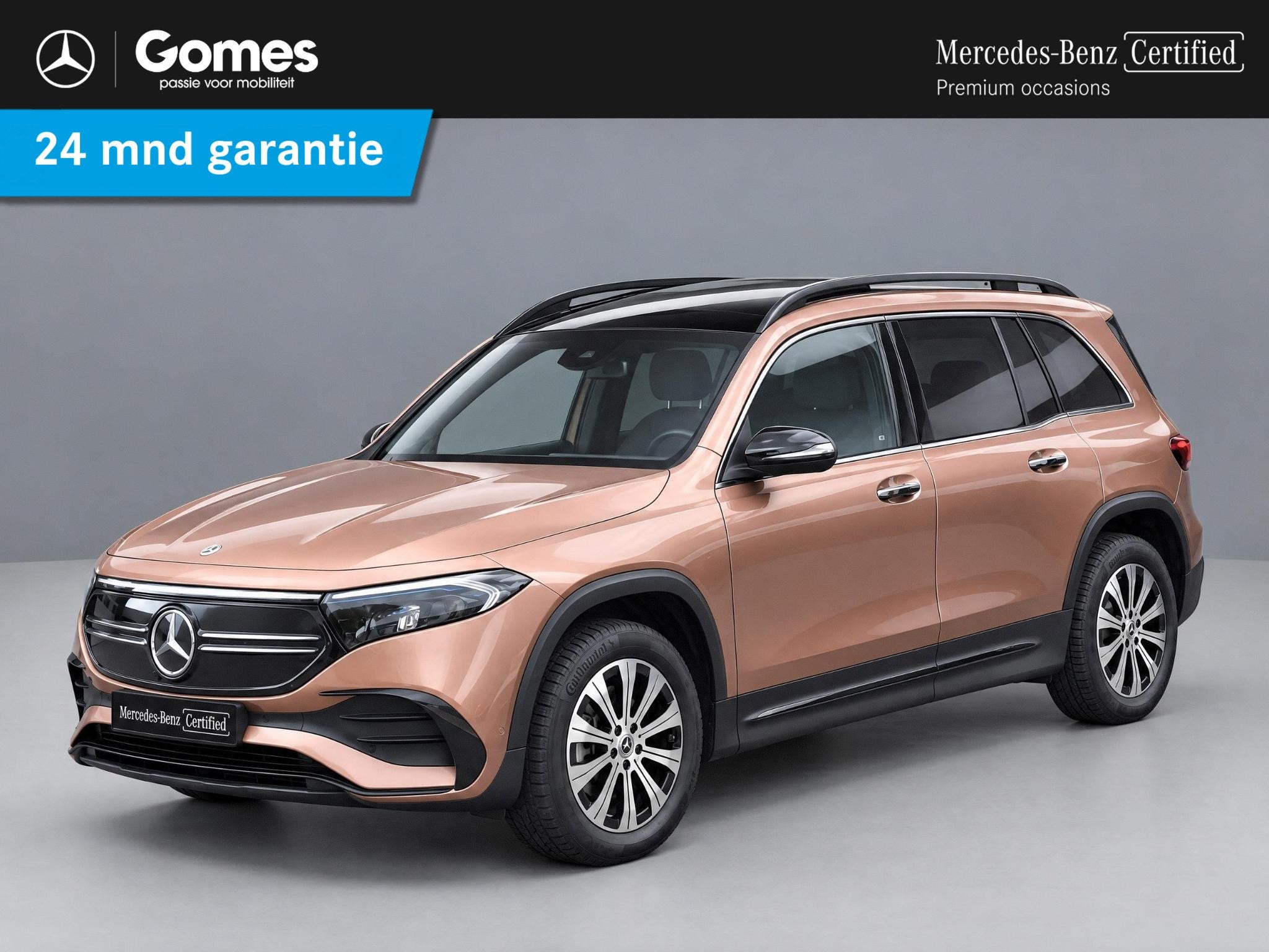 Mercedes-Benz EQB 250 AMG Line 67 kWh | Panoramadak | Night, Gebruikt, EQB, Leder en Stof, SUV of Terreinwagen