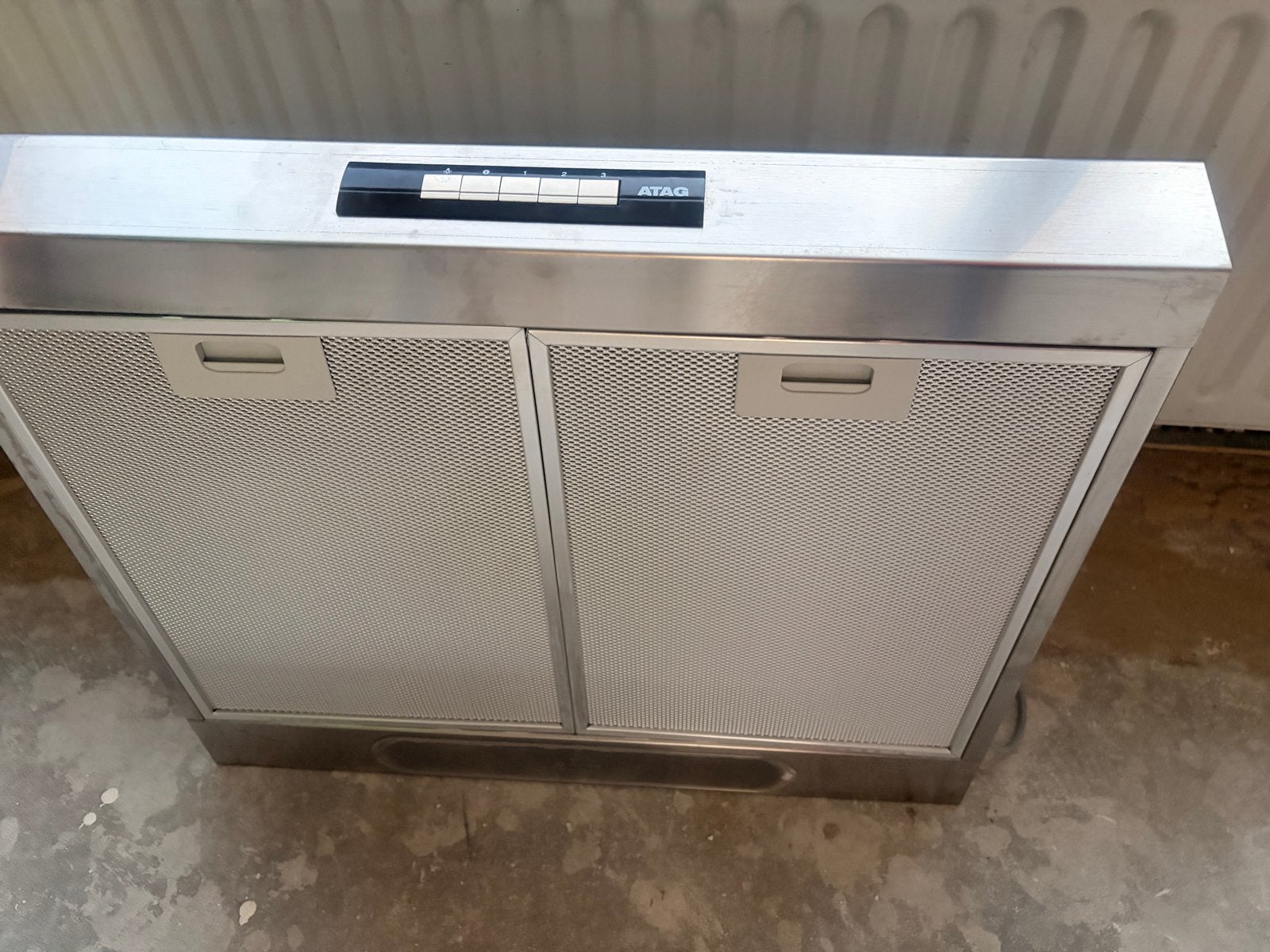 ATAG Onderbouw Afzuigkap RVS, Witgoed en Apparatuur, Ophalen, Gebruikt, Onderbouw afzuigkap, Inbouw