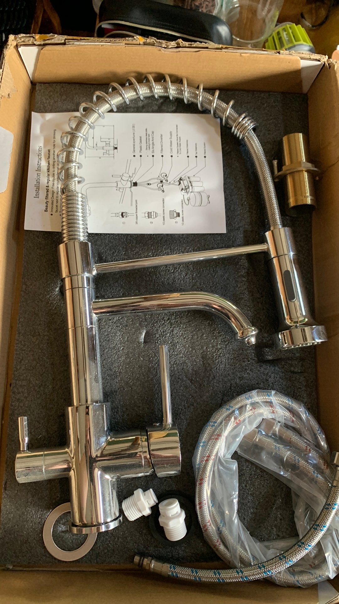 3-weg keukenkraan omgekeerde osmose / waterfilter, Doe-het-zelf en Verbouw, Sanitair, Ophalen of Verzenden, Zo goed als nieuw