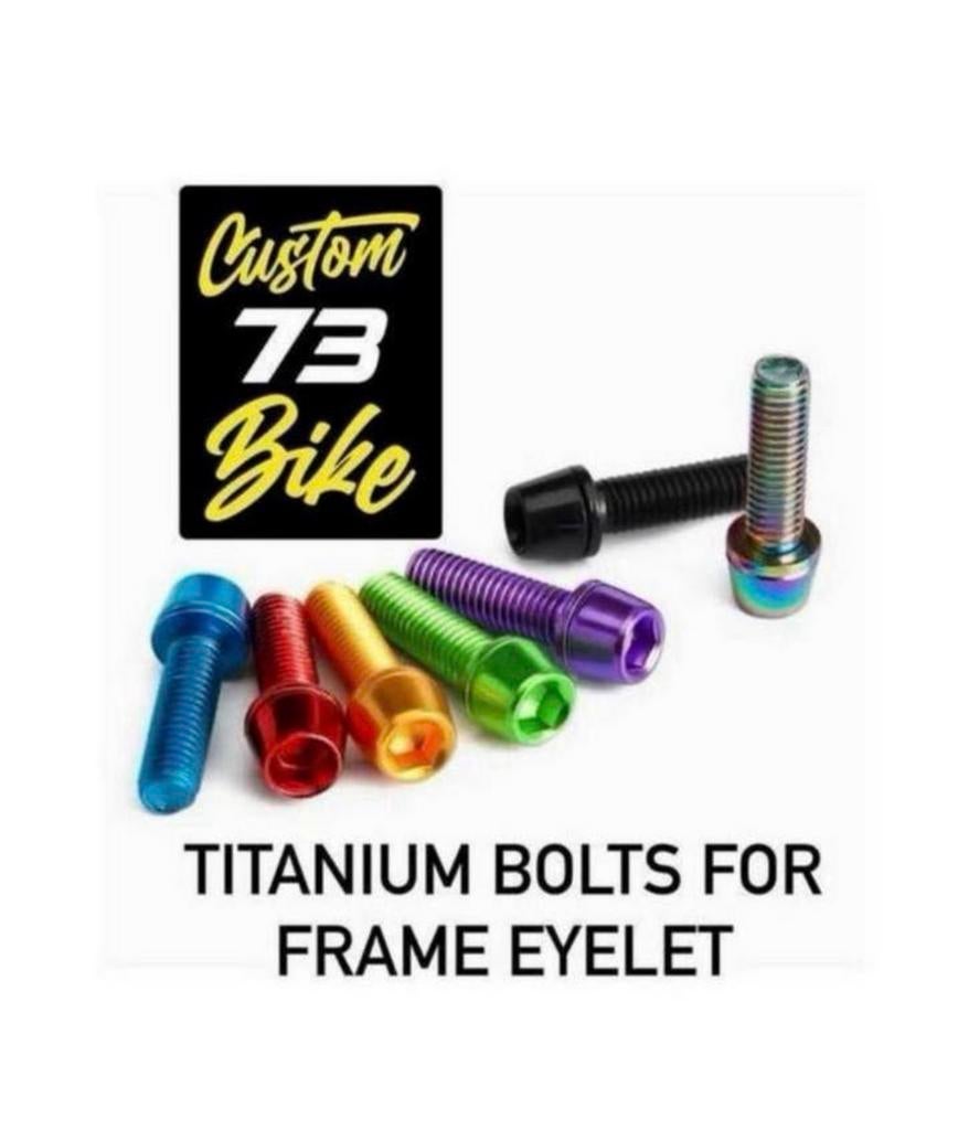 COLORED TITANIUM FRAME EYELET BOLTS FOR SUPER73, Ophalen of Verzenden