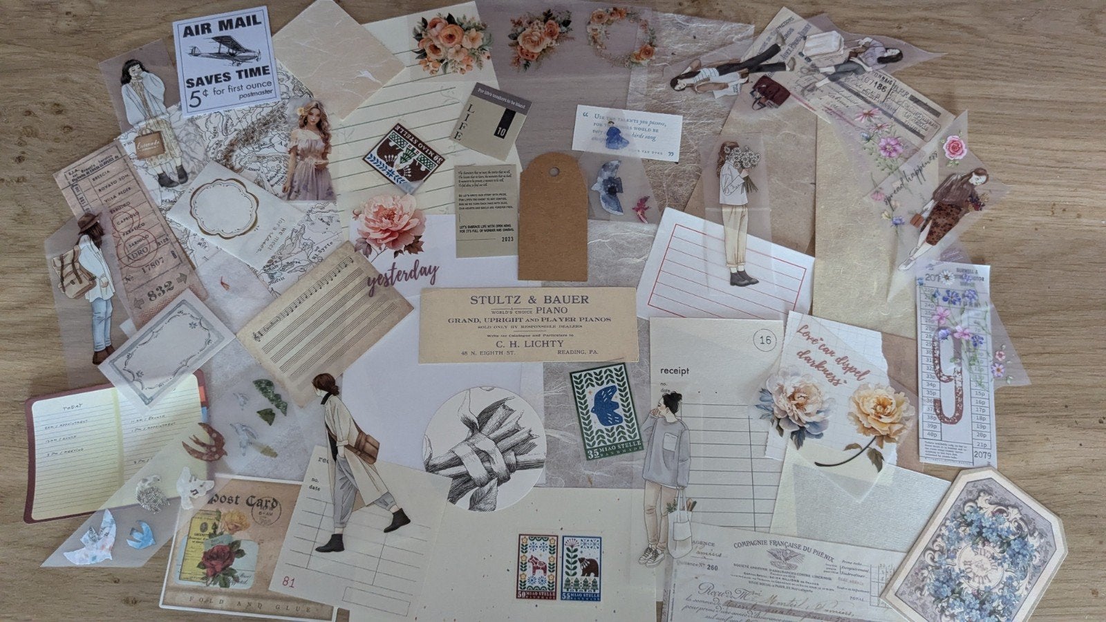 Leuke ephemera set journal, Hobby en Vrije tijd, Scrapbooking, Ophalen, Zo goed als nieuw