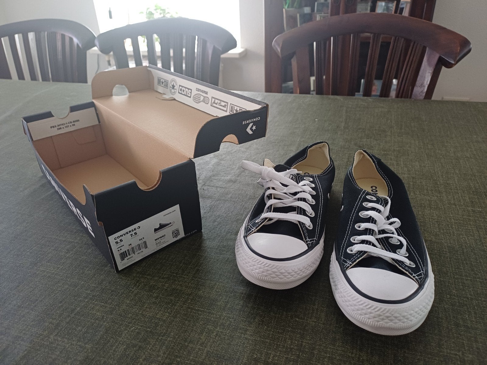 Nieuwe zwarte Converse All Stars maat 38, Zwart, Nieuw, Ophalen of Verzenden, Converse All Stars