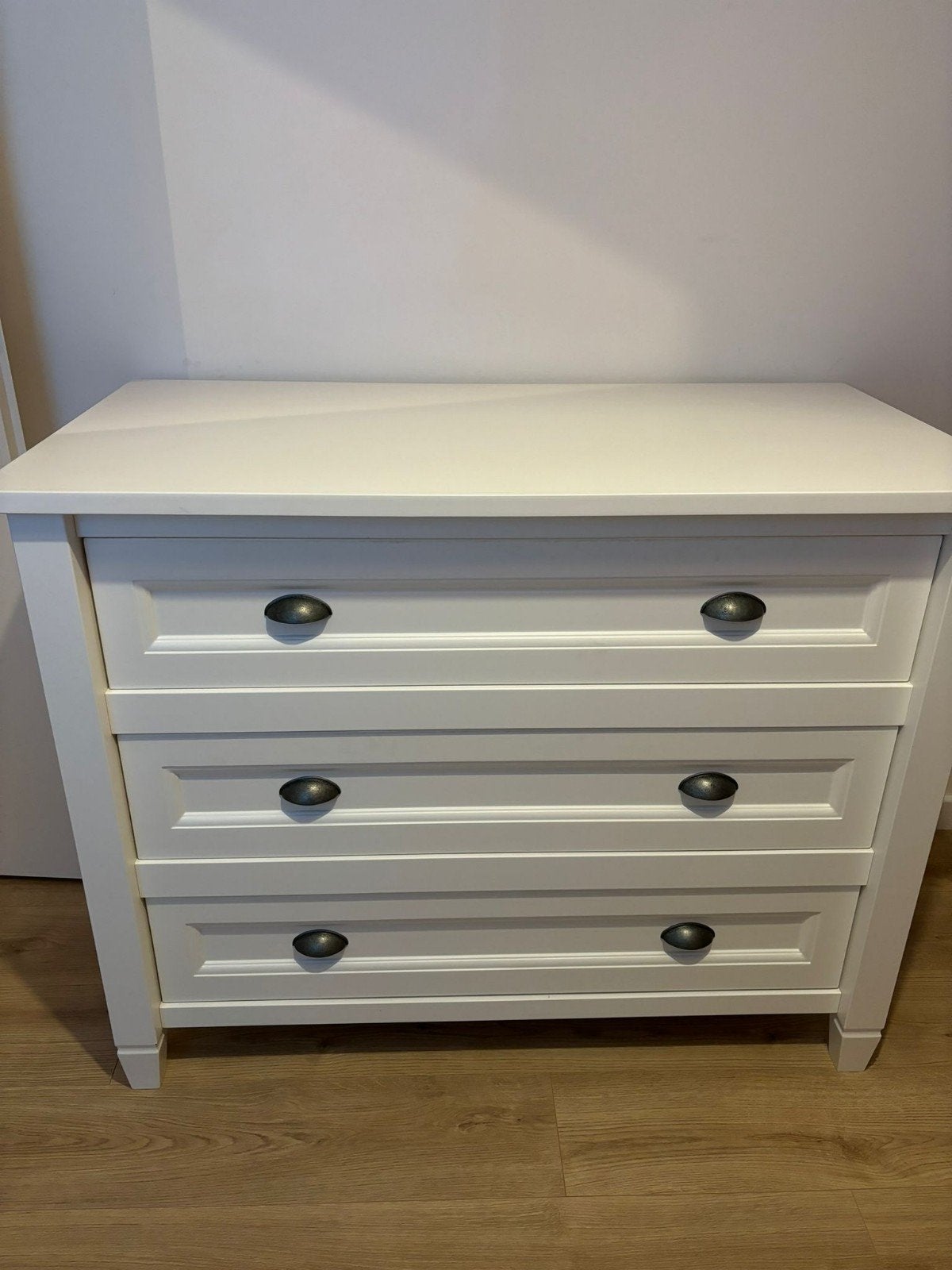 Witte ladekast met 3 laden - Zo goed als nieuw, Ophalen, 50 tot 100 cm, Zo goed als nieuw, 3 of 4 laden