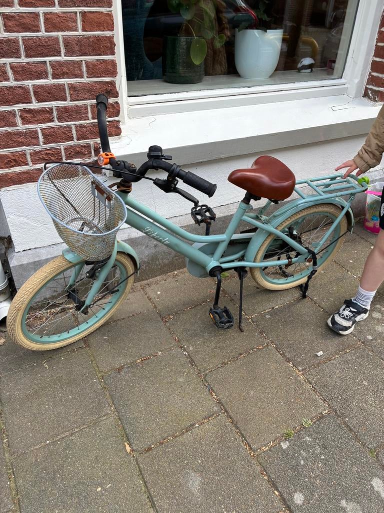 Kinderfiets 18 inch, Fietsen en Brommers, Fietsen | Meisjes, Ophalen, Gebruikt, Terugtraprem, 18 inch