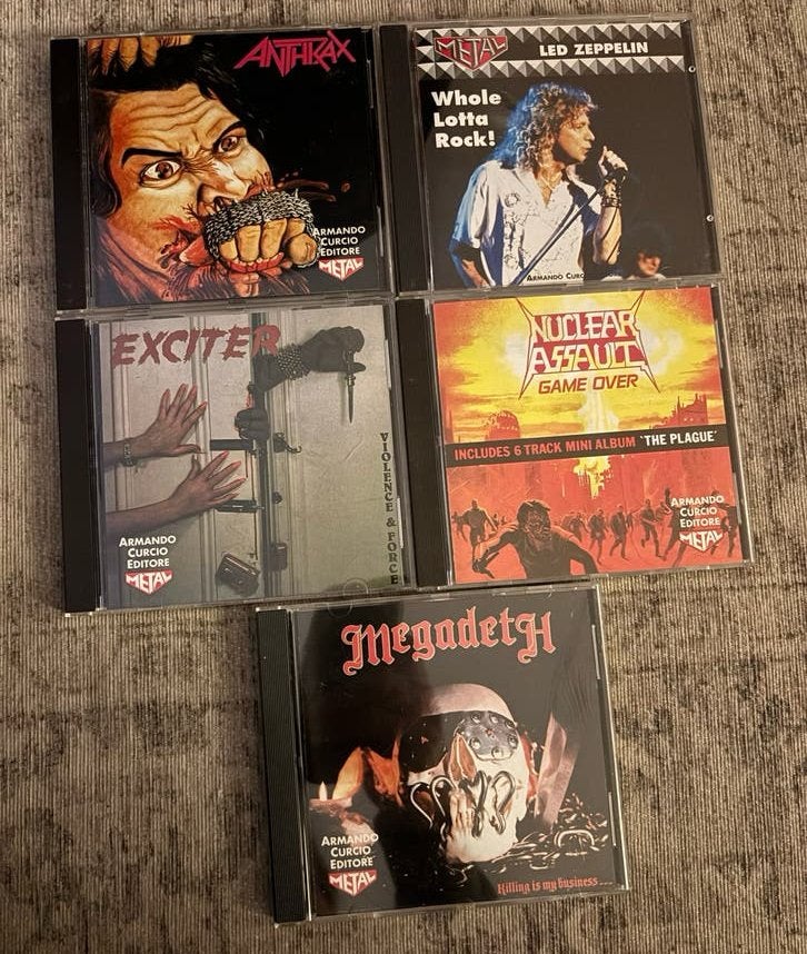 Metal cd's : Anthrax, Led Zeppelin, Exciter, Nuclear Assaul, Ophalen of Verzenden, Thrash metal, Album, Inclusief doosje