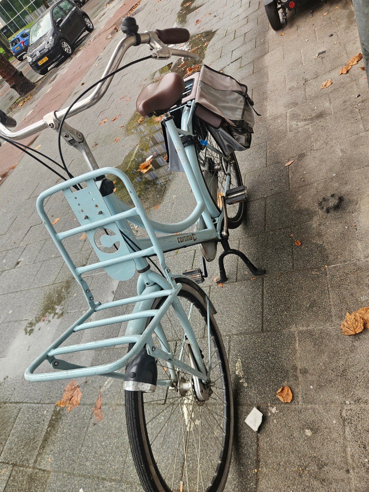 Cortina transportfiets met voordrager en fietstassen, Overige merken, Terugtraprem, Ophalen of Verzenden, 50 tot 53 cm